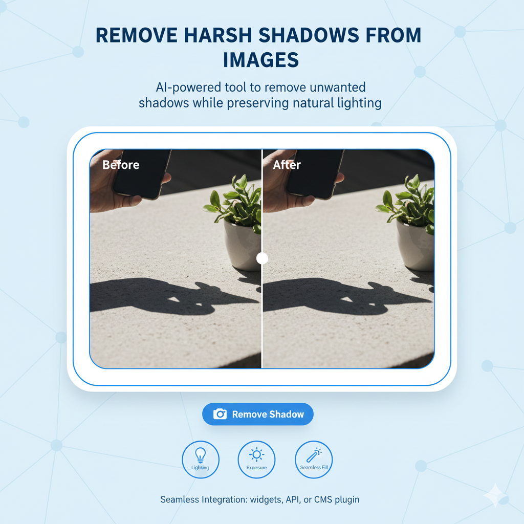 Remove Shadow In Photo tool
